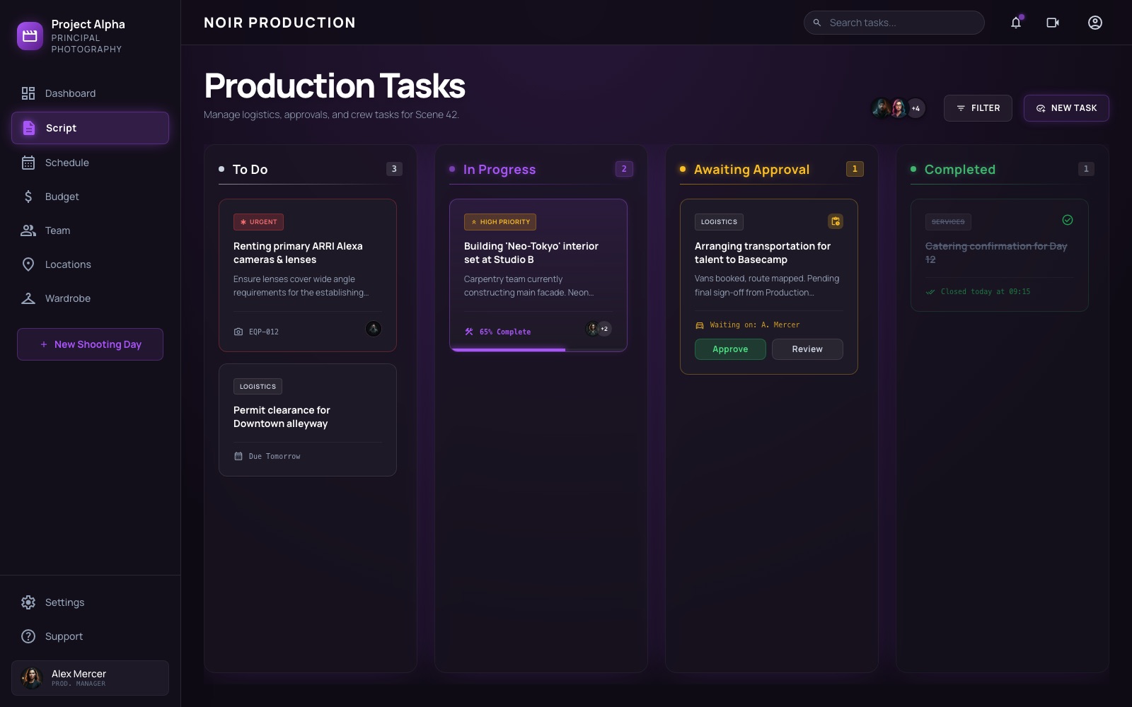Tasks — Approvals without the hallway chase